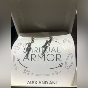 Alex and Ani Silver Spiritual Armor Studs